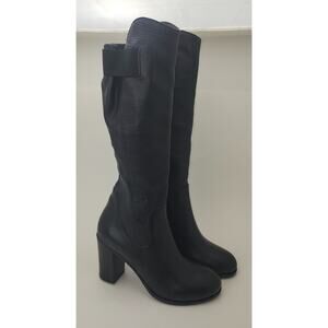 Vero cuoio *skinny calf* Womens 9 leather boots  biker gothic romanticgoth